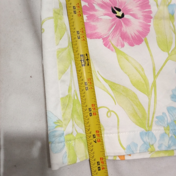 Averado Bessi Floral High Waist Zip Pocket Straight Leg Pants Spring Pastel - Picture 6 of 8